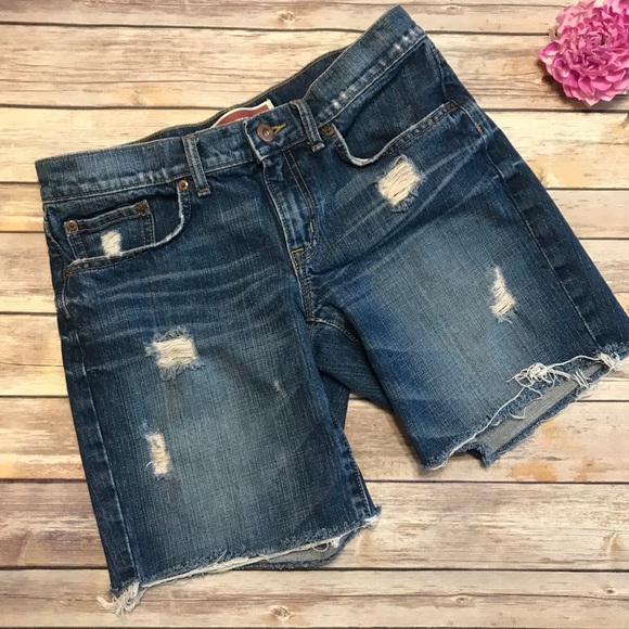 GAP Pants - {Gap} Boyfriend Distressed cut off Jean shorts